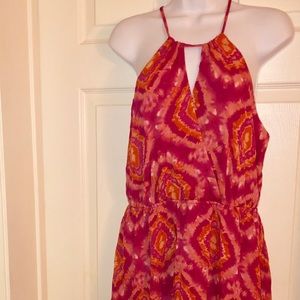 Forever 21 Tie Dye Halter Mini Dress (L)